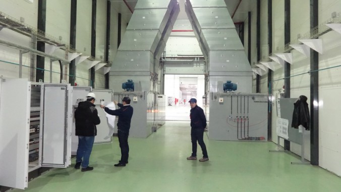 Электровозосборочный завод. Покрасочно-сушильная камера для локомотивов Alstom SPK-32.9.8