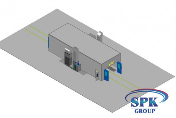 Окрасочно-сушильная камера для металлоконструкций SPK Италия Окрасочно-сушильная камера для металлоконструкций SPK Италия