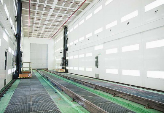 Электровозосборочный завод. Покрасочно-сушильная камера для локомотивов Alstom SPK-32.9.8