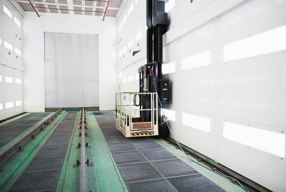 Электровозосборочный завод. Покрасочно-сушильная камера для локомотивов Alstom SPK-32.9.8