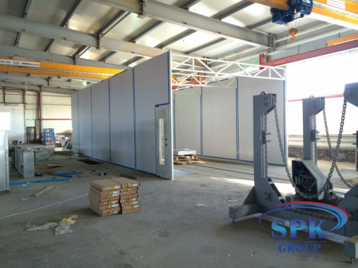 Окрасочно-сушильная камера для металлоконструкций SPK Италия Окрасочно-сушильная камера для металлоконструкций SPK Италия