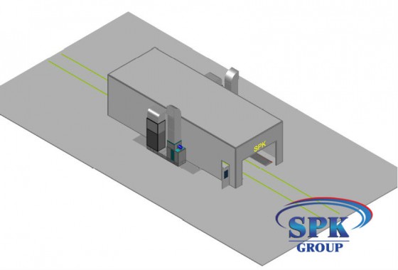 Окрасочно-сушильная камера для металлоконструкций SPK Италия Окрасочно-сушильная камера для металлоконструкций SPK Италия