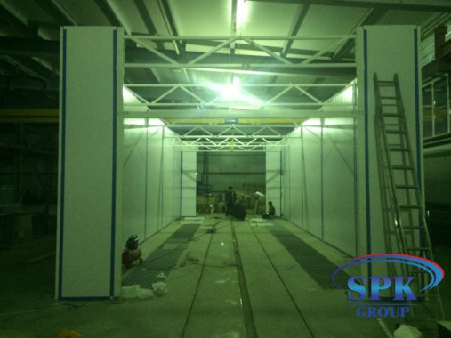 Окрасочно-сушильная камера для металлоконструкций SPK Италия Окрасочно-сушильная камера для металлоконструкций SPK Италия