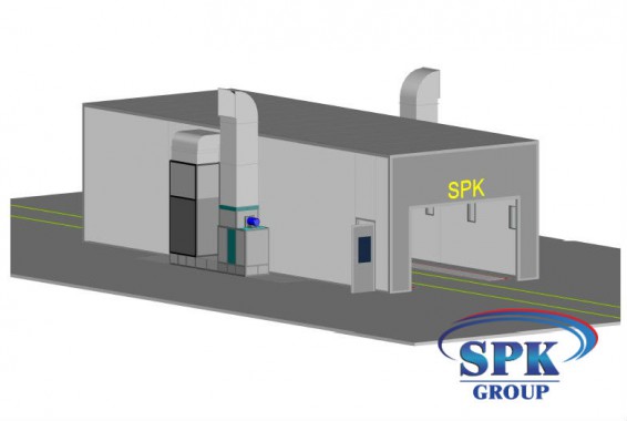 Окрасочно-сушильная камера для металлоконструкций SPK Италия Окрасочно-сушильная камера для металлоконструкций SPK Италия