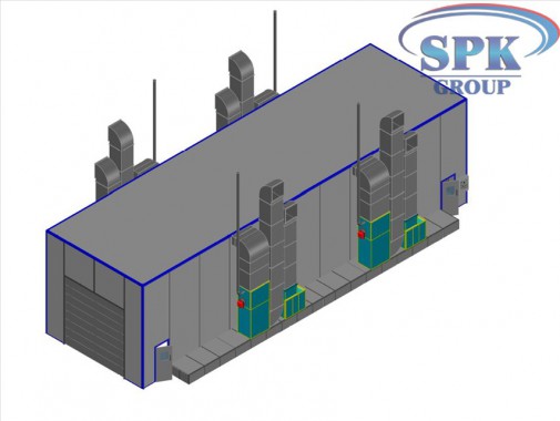 Окрасочная проходная камера для троллейбусов SPK-22.6.5 Окрасочная проходная камера для троллейбусов SPK-22.6.5