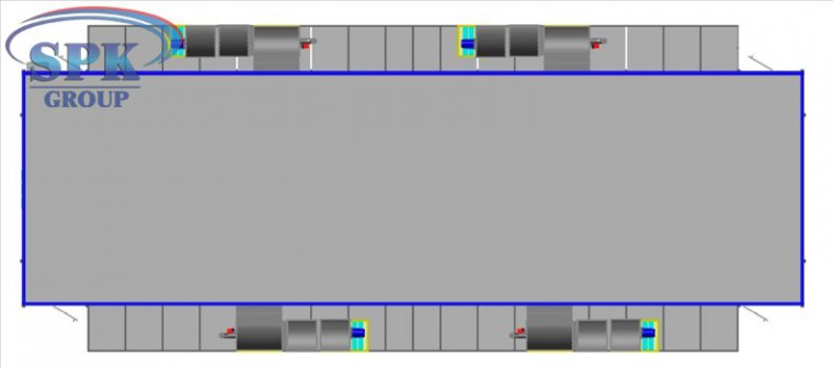 Окрасочная проходная камера для троллейбусов SPK-22.6.5 Окрасочная проходная камера для троллейбусов SPK-22.6.5