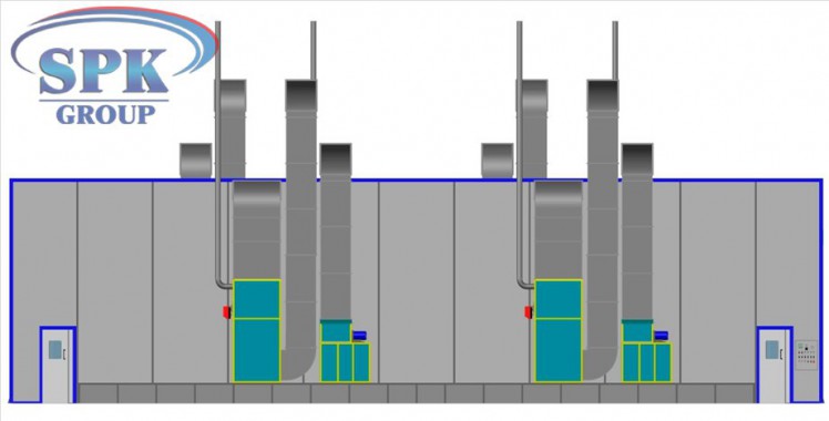 Окрасочная проходная камера для троллейбусов SPK-22.6.5 Окрасочная проходная камера для троллейбусов SPK-22.6.5