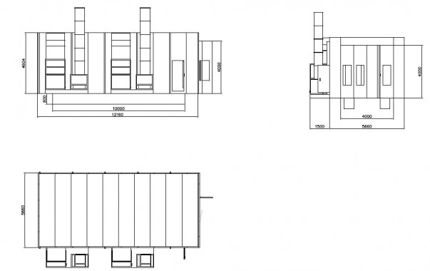 Окрасочно-сушильная камера для грузовиков SPK-12.6.5. Окрасочно-сушильная камера для грузовиков SPK-12.6.5.
