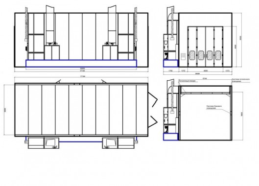 Малярная камера для грузовых автомобилей SPK-17.6.5 РОССИЯ Малярная камера для грузовых автомобилей SPK-17.6.5 РОССИЯ