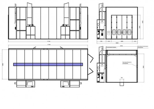 Малярная камера для грузовых автомобилей SPK-17.6.5 РОССИЯ Малярная камера для грузовых автомобилей SPK-17.6.5 РОССИЯ