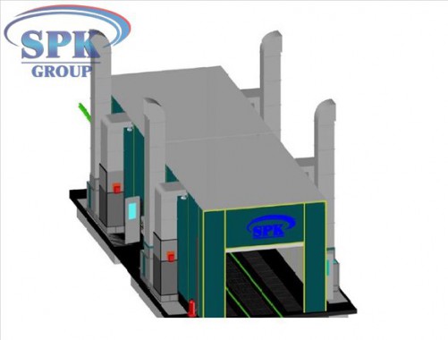 Проходная покрасочно-сушильная камера для сельскохозяйственной техники SPK-20.6.5
