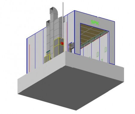 Промышленная подготовительная камера для спецтехники SPK-12.7.6 Промышленная подготовительная камера для спецтехники SPK-12.7.6