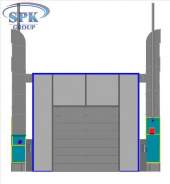 Проходная покрасочно-сушильная камера для троллейбусов SPK-22.6.5 Проходная покрасочно-сушильная камера для троллейбусов SPK-22.6.5