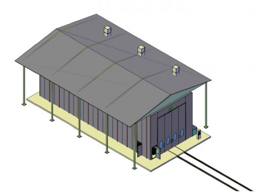 Покрасочно-сушильная камера для вагонов в уличном исполнении SPK 18.6.6