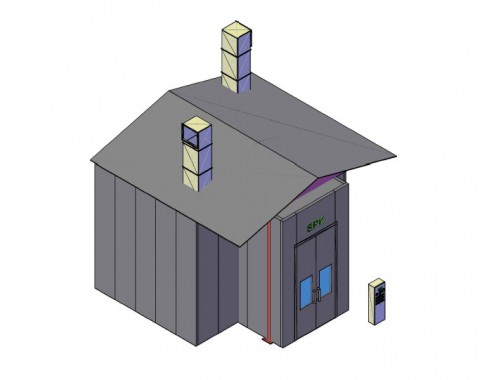 Малярная камера для установки вне помещения SPK-7.3.5 Россия