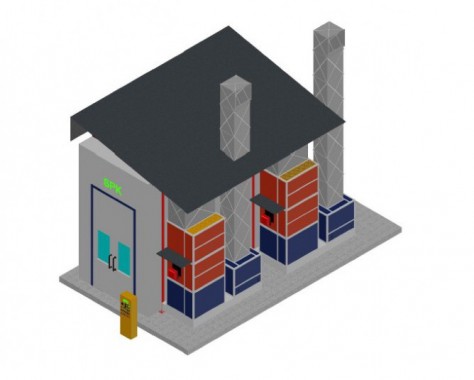 Подготовительная камера под навесом SPK-7.3.5 Подготовительная камера под навесом SPK-7.3.5