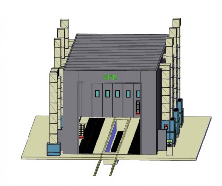 Покрасочно-сушильная камера уличной установки для цистерн SPK 24x8x7 Покрасочно-сушильная камера уличной установки для цистерн SPK 24x8x7