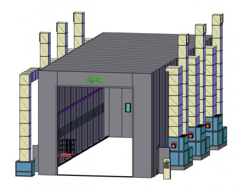 Покрасочно-сушильная камера уличной установки для цистерн SPK 24x8x7 Покрасочно-сушильная камера уличной установки для цистерн SPK 24x8x7