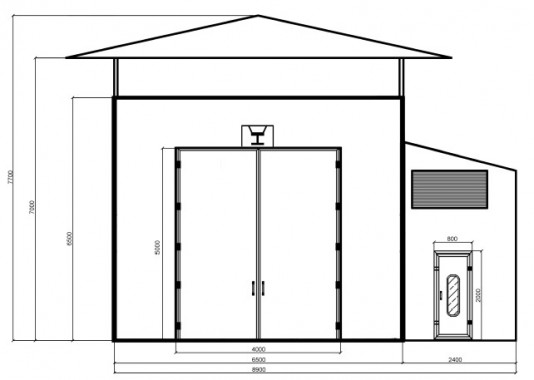 Камера окраски уличного типа совмещенная с дробеструйной SPK 36 Камера окраски уличного типа совмещенная с дробеструйной SPK 36