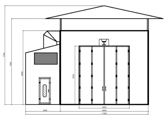 Камера окраски уличного типа совмещенная с дробеструйной SPK 36 Камера окраски уличного типа совмещенная с дробеструйной SPK 36