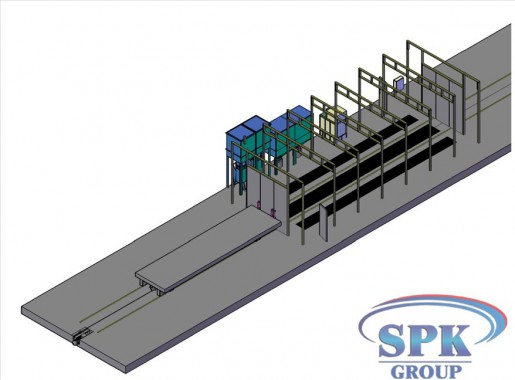 Окрасочно-сушильный комплекс для металлоконструкций проходного типа SPK-30.6.5 Окрасочно-сушильный комплекс для металлоконструкций проходного типа SPK-30.6.5