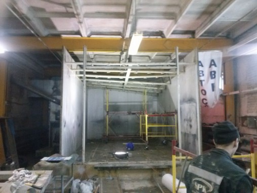 Демонтаж окрасочной камеры Демонтаж окрасочной камеры