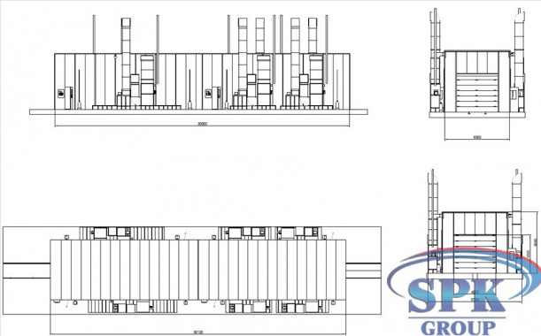 Окрасочно-сушильный комплекс для металлоконструкций проходного типа SPK-30.6.5 Окрасочно-сушильный комплекс для металлоконструкций проходного типа SPK-30.6.5