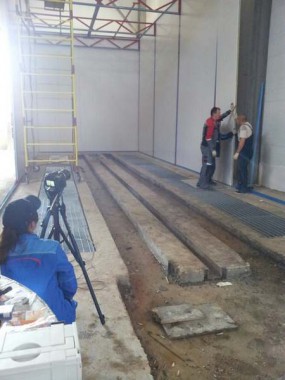 Строительство моечной камеры на Заводе по производству дизельных двигателей GEVO. Строительство моечной камеры на Заводе по производству дизельных двигателей GEVO.