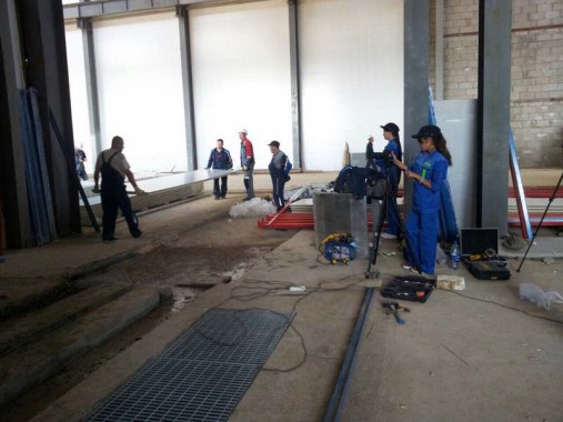 Строительство моечной камеры на Заводе по производству дизельных двигателей GEVO. Строительство моечной камеры на Заводе по производству дизельных двигателей GEVO.