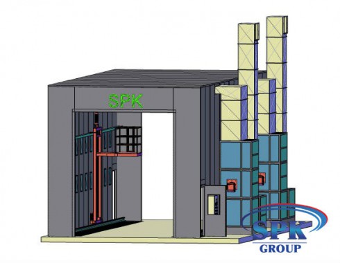 Окрасочно сушильная камера для блочных конструкций SPK 14x6x5 Россия-Германия Окрасочно сушильная камера для блочных конструкций SPK 14x6x5 Россия-Германия