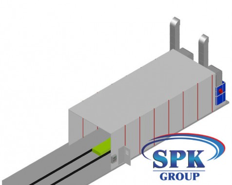 Окрасочно сушильная камера для металлоконструкций SPK 15.6.4 Окрасочно сушильная камера для металлоконструкций SPK 15.6.4