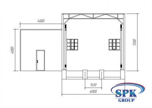 Окрасочно-сушильная камера тупикового типа SPK-11.6.5 РОССИЯ