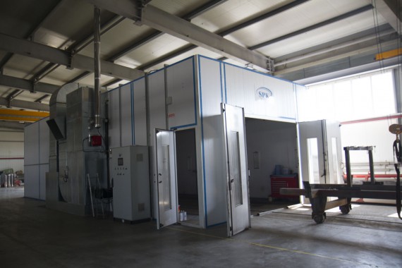 Строительство каркаса окрасочно-сушильной камеры для окраски металлоконструкций и ферм SPK 15.4.6, г. Астана (Казахстан)