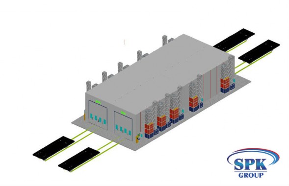 Комплекс окрасочно сушильных камер с большой проходимостью SPK 32x14x6 Комплекс окрасочно сушильных камер с большой проходимостью SPK 32x14x6