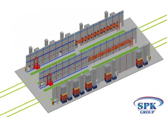 Комплекс окрасочно сушильных камер с большой проходимостью SPK 32x14x6 Комплекс окрасочно сушильных камер с большой проходимостью SPK 32x14x6