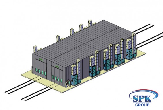 Комплекс окрасочно сушильных камер с большой проходимостью SPK 32x14x6 Комплекс окрасочно сушильных камер с большой проходимостью SPK 32x14x6