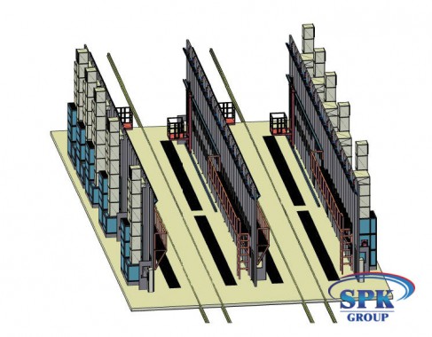 Комплекс окрасочно сушильных камер с большой проходимостью SPK 32x14x6 Комплекс окрасочно сушильных камер с большой проходимостью SPK 32x14x6