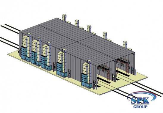 Комплекс окрасочно сушильных камер с большой проходимостью SPK 32x14x6 Комплекс окрасочно сушильных камер с большой проходимостью SPK 32x14x6