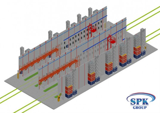 Комплекс окрасочно сушильных камер с большой проходимостью SPK 32x14x6 Комплекс окрасочно сушильных камер с большой проходимостью SPK 32x14x6