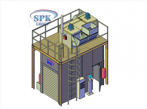 Камера окраски для металлоконструкций SPK-4.2.3  Камера окраски для металлоконструкций SPK-4.2.3