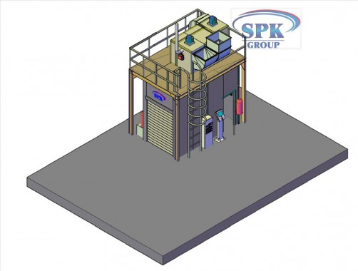 Камера окраски для металлоконструкций SPK-4.2.3  Камера окраски для металлоконструкций SPK-4.2.3