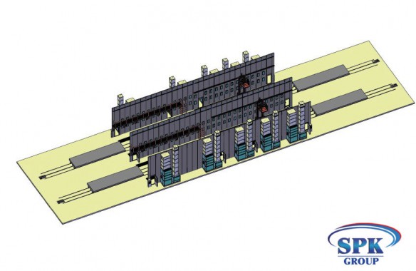 Комплекс окрасочно сушильных камер с большой проходимостью SPK 32x14x6 Комплекс окрасочно сушильных камер с большой проходимостью SPK 32x14x6