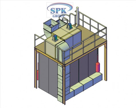 Камера окраски для металлоконструкций SPK-4.2.3  Камера окраски для металлоконструкций SPK-4.2.3