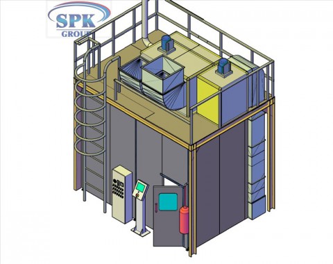 Камера окраски для металлоконструкций SPK-4.2.3  Камера окраски для металлоконструкций SPK-4.2.3