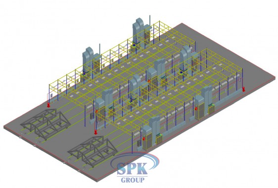 Комплекс для окраски и сушки металлоконструкций SPK-26.8.3