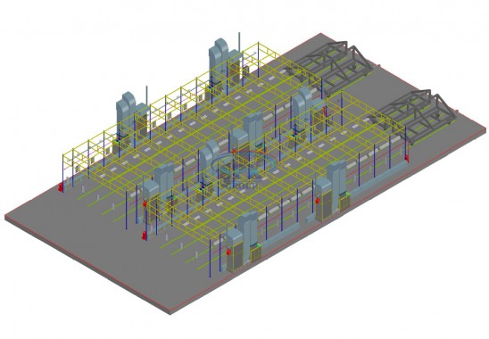 Комплекс для окраски и сушки металлоконструкций SPK-26.8.3