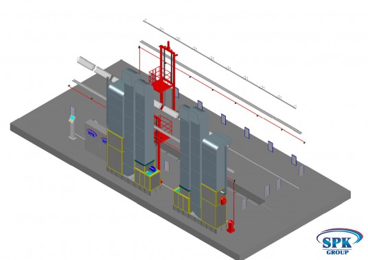 Тупиковая покрасочно-сушильная камера для грузовиков SPK-15.6.6
