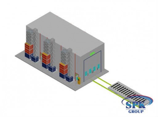 Окрасочно сушильная камера для сварных металлоконструкций с тележкой SPK 16x7x6 Окрасочно сушильная камера для сварных металлоконструкций с тележкой SPK 16x7x6