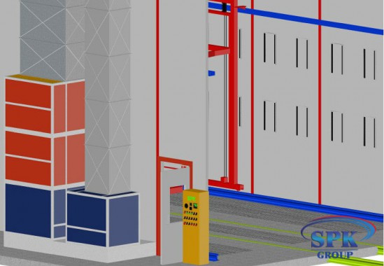 Окрасочно сушильная камера для сварных металлоконструкций с тележкой SPK 16x7x6 Окрасочно сушильная камера для сварных металлоконструкций с тележкой SPK 16x7x6