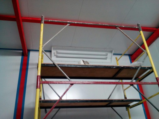 Камера для хранения и смешивания красок. Завод по производству дизельных двигателей Gevo для локомотивов, г. Астана (Казахстан) Камера для хранения и смешивания красок. Завод по производству дизельных двигателей Gevo для локомотивов, г. Астана (Казахстан)